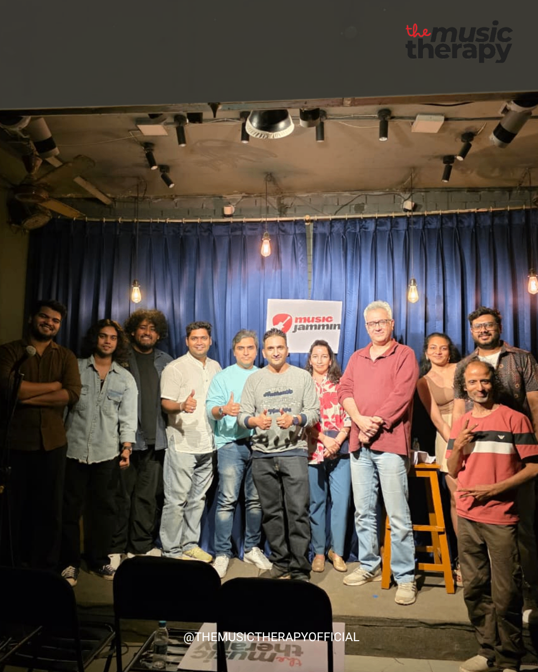 The Music Therapy live session on stage